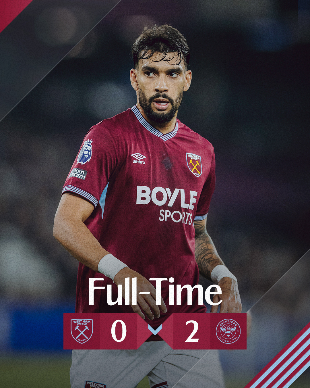 West Ham – Brentford 0-2