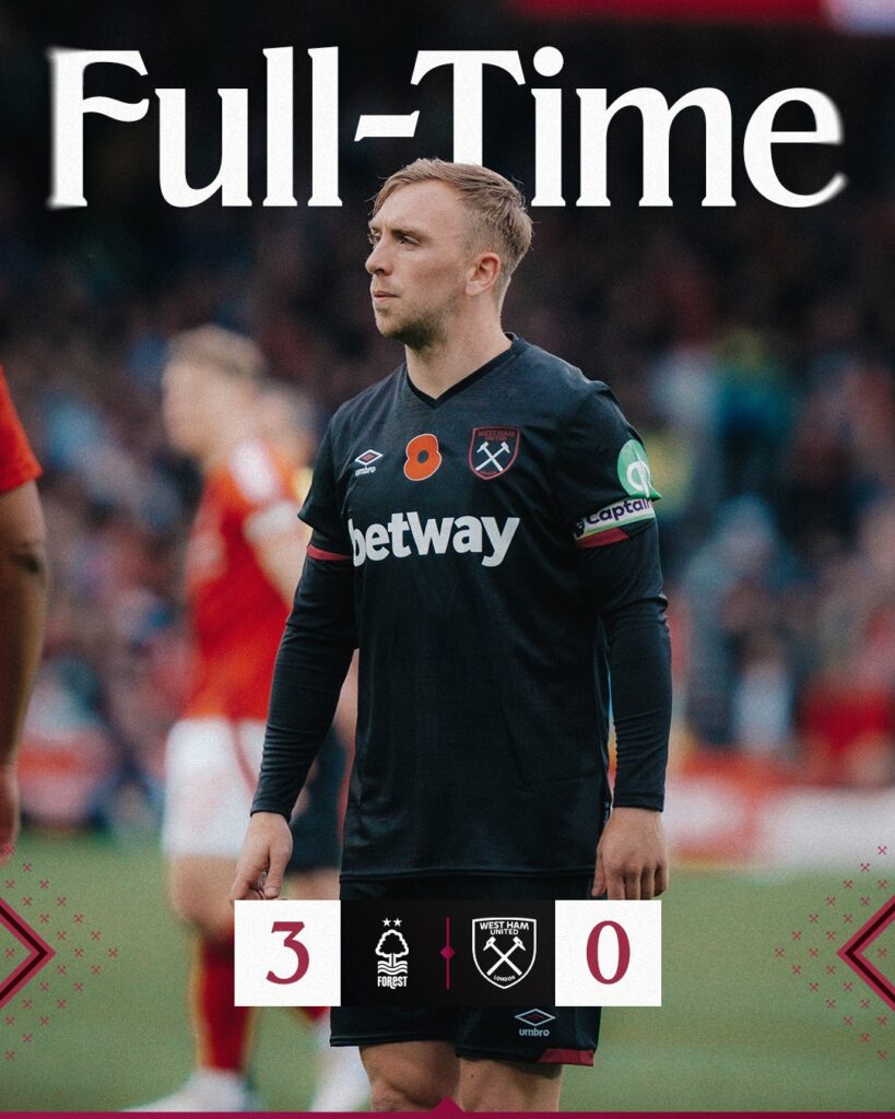 Nottingham – West Ham 3-0