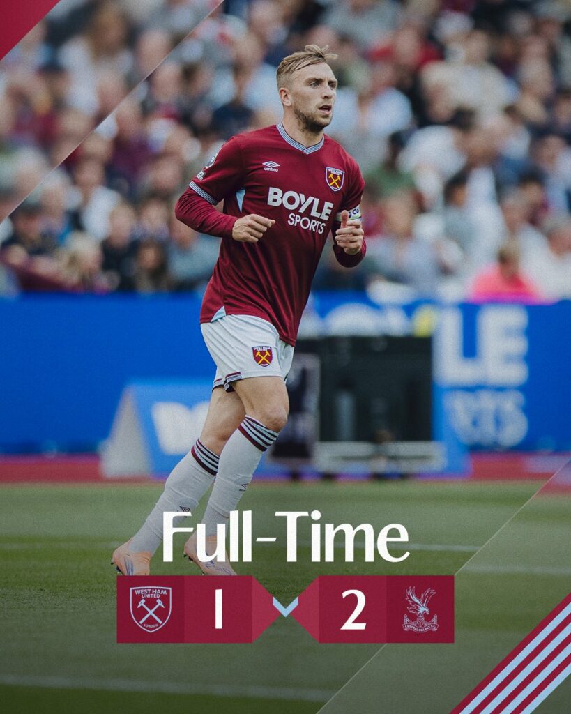 West Ham – Crystal Palace 1-2