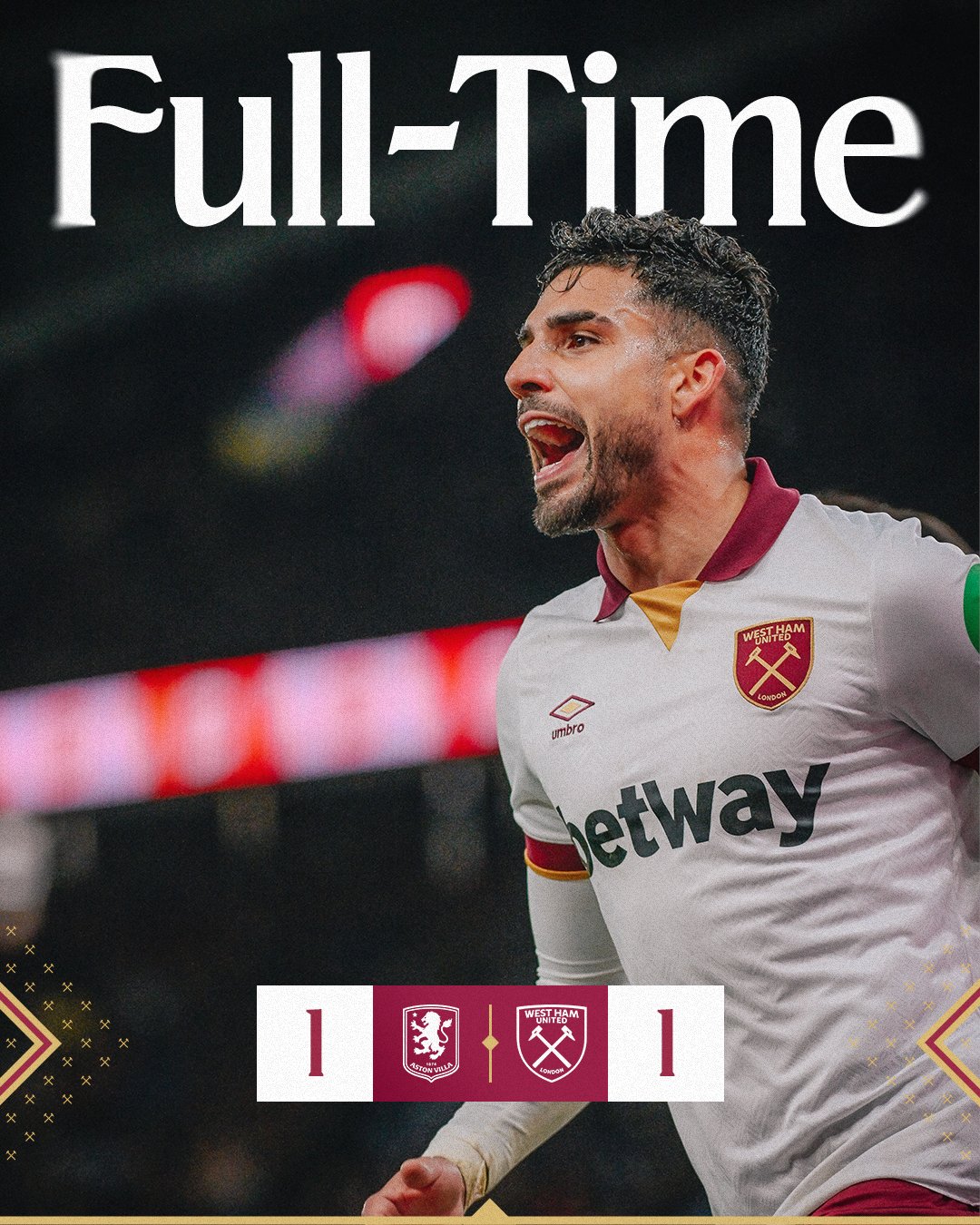 Aston Villa – West Ham 1-1