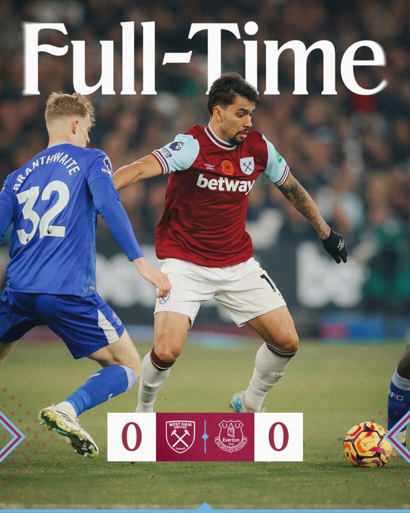 West Ham Everton 0-0